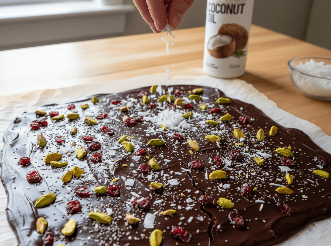 Ganda Coconut Oil Chocolate Bark
